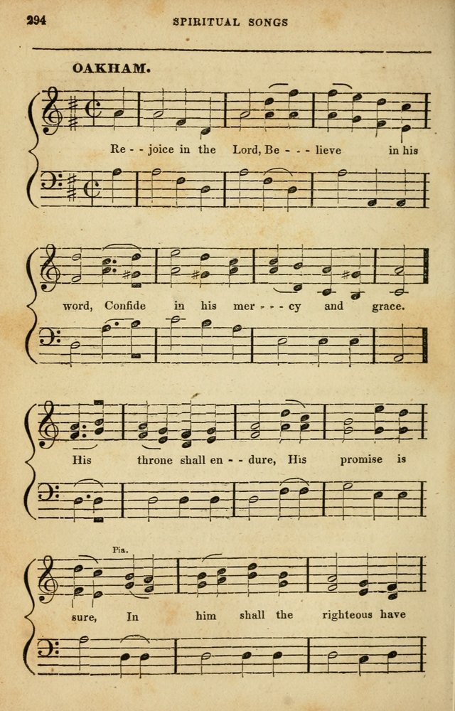 Spiritual Songs for Social Worship: adapted to the use of families and private circles in seasons of rivival, to missionary meetings, to the monthly concert, and to other occasions of special interest page 294