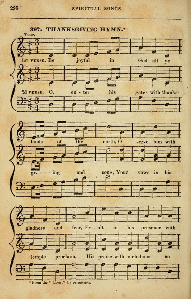 Spiritual Songs for Social Worship: adapted to the use of families and private circles in seasons of rivival, to missionary meetings, to the monthly concert, and to other occasions of special interest page 298