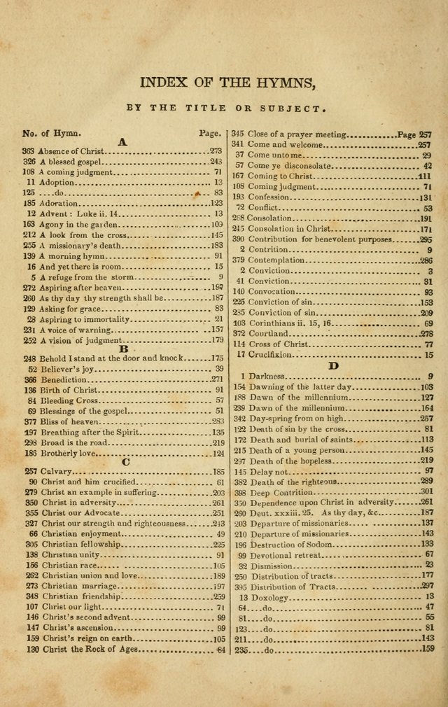 Spiritual Songs for Social Worship: adapted to the use of families and private circles in seasons of rivival, to missionary meetings, to the monthly concert, and to other occasions of special interest page 320