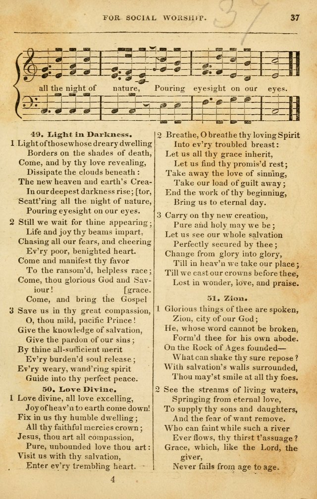 Spiritual Songs for Social Worship: adapted to the use of families and private circles in seasons of rivival, to missionary meetings, to the monthly concert, and to other occasions of special interest page 37