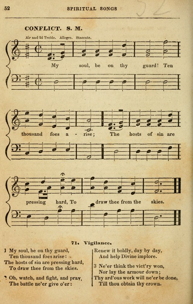 Spiritual Songs for Social Worship: adapted to the use of families and private circles in seasons of rivival, to missionary meetings, to the monthly concert, and to other occasions of special interest page 52