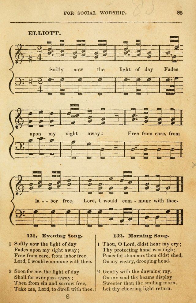 Spiritual Songs for Social Worship: adapted to the use of families and private circles in seasons of rivival, to missionary meetings, to the monthly concert, and to other occasions of special interest page 85
