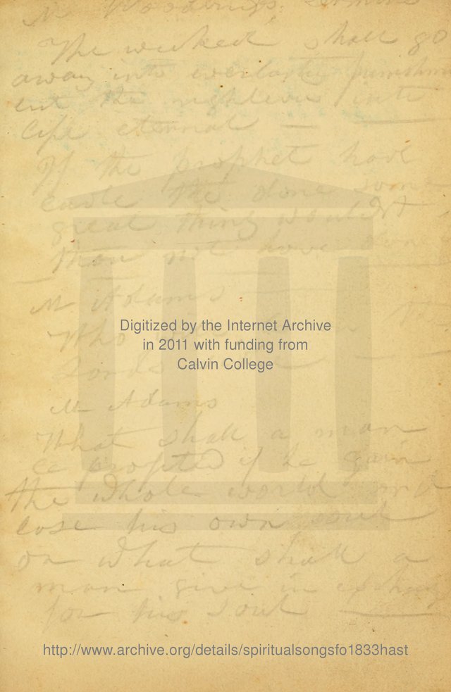 Spiritual Songs for Social Worship: adapted to the use of families and private circles in seasons of rivival, to missionary meetings, to the monthly concert, and to other occasions of special interest page iv
