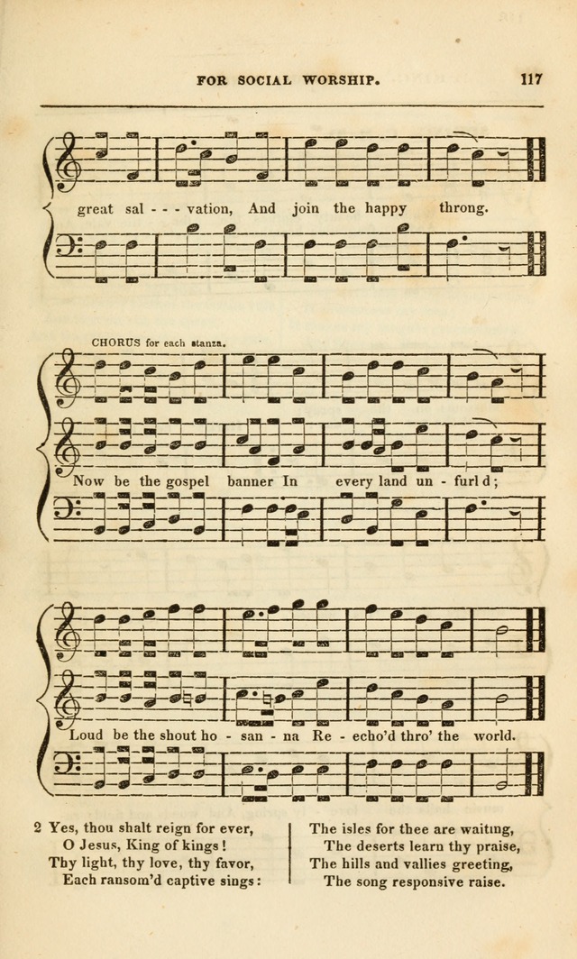 Spiritual Songs for Social Worship: adapted to the use of families and private circles, to missinary meetings, to monthly concert, and to other occasions of special interest.(Rev. and Enl. Ed.) page 117