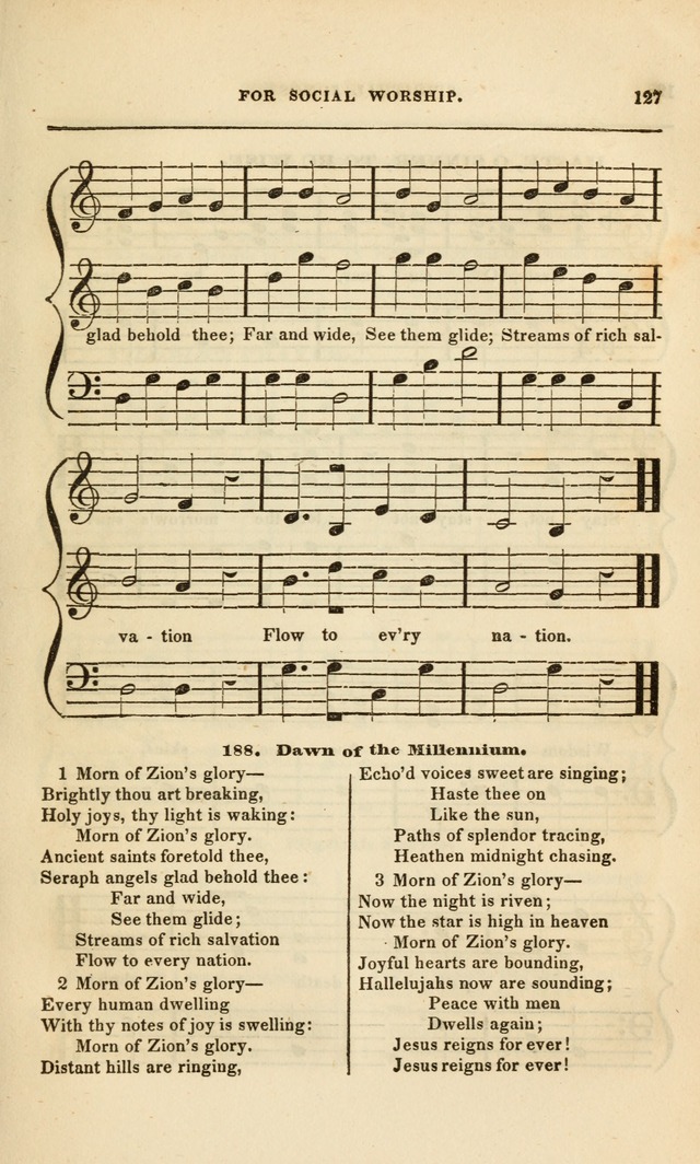 Spiritual Songs for Social Worship: adapted to the use of families and private circles, to missinary meetings, to monthly concert, and to other occasions of special interest.(Rev. and Enl. Ed.) page 127
