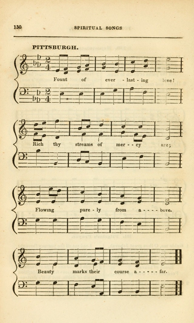 Spiritual Songs for Social Worship: adapted to the use of families and private circles, to missinary meetings, to monthly concert, and to other occasions of special interest.(Rev. and Enl. Ed.) page 130