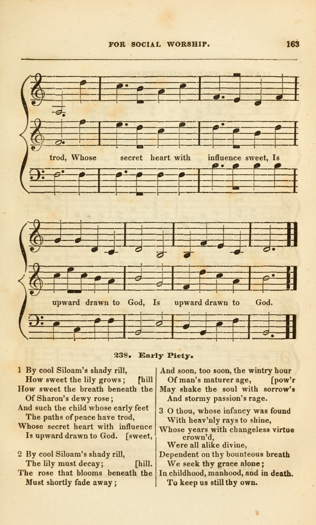 Spiritual Songs for Social Worship: adapted to the use of families and private circles, to missinary meetings, to monthly concert, and to other occasions of special interest.(Rev. and Enl. Ed.) page 163