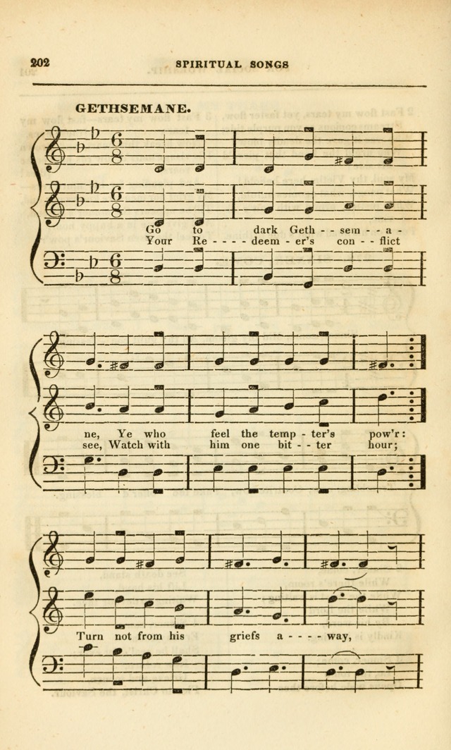 Spiritual Songs for Social Worship: adapted to the use of families and private circles, to missinary meetings, to monthly concert, and to other occasions of special interest.(Rev. and Enl. Ed.) page 202