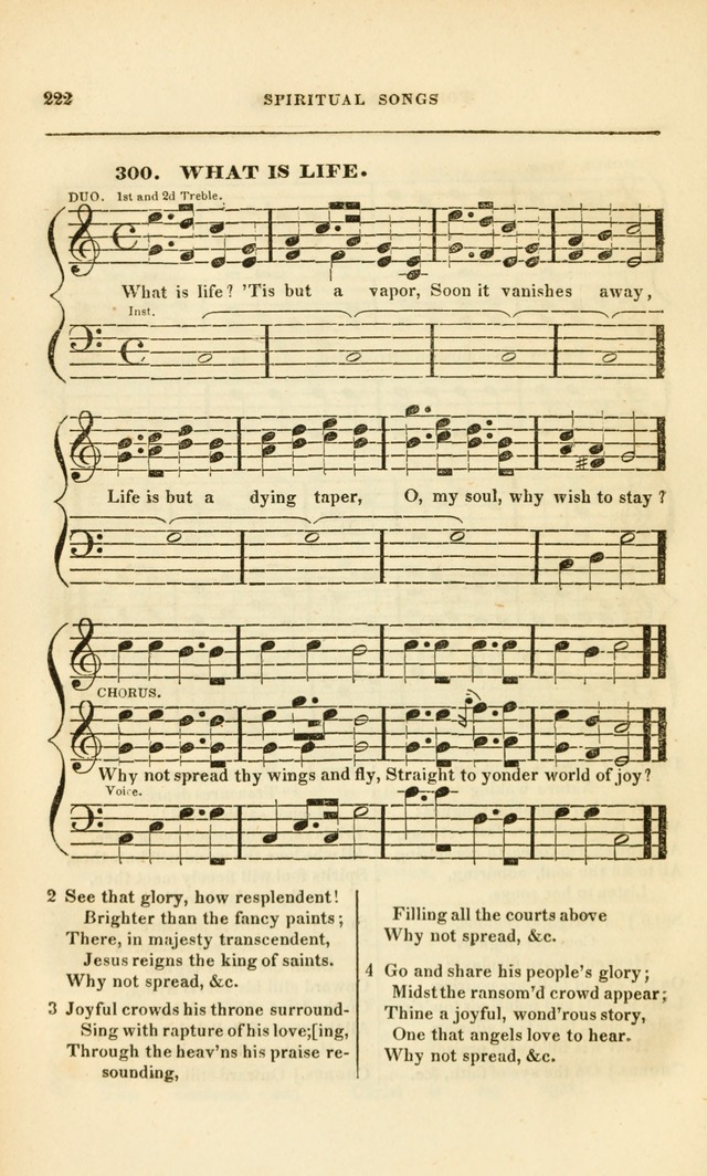 Spiritual Songs for Social Worship: adapted to the use of families and private circles, to missinary meetings, to monthly concert, and to other occasions of special interest.(Rev. and Enl. Ed.) page 222