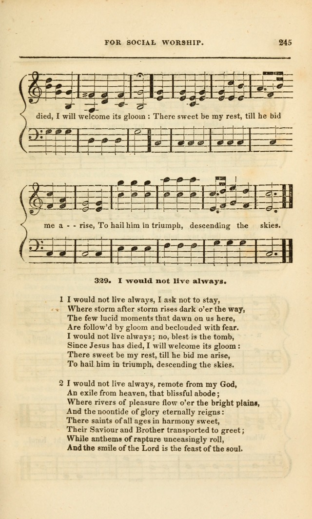 Spiritual Songs for Social Worship: adapted to the use of families and private circles, to missinary meetings, to monthly concert, and to other occasions of special interest.(Rev. and Enl. Ed.) page 245