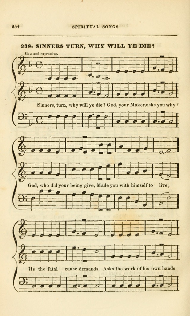 Spiritual Songs for Social Worship: adapted to the use of families and private circles, to missinary meetings, to monthly concert, and to other occasions of special interest.(Rev. and Enl. Ed.) page 254