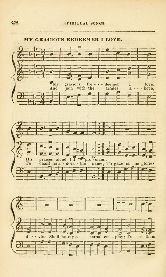 Spiritual Songs for Social Worship: adapted to the use of families and private circles, to missinary meetings, to monthly concert, and to other occasions of special interest.(Rev. and Enl. Ed.) page 272