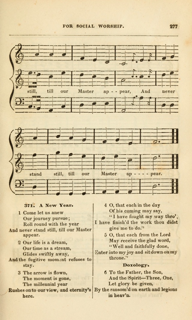 Spiritual Songs for Social Worship: adapted to the use of families and private circles, to missinary meetings, to monthly concert, and to other occasions of special interest.(Rev. and Enl. Ed.) page 277