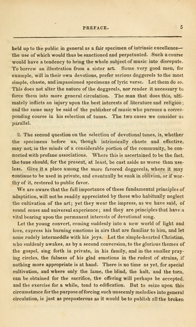 Spiritual Songs for Social Worship: adapted to the use of families and private circles, to missinary meetings, to monthly concert, and to other occasions of special interest.(Rev. and Enl. Ed.) page 5