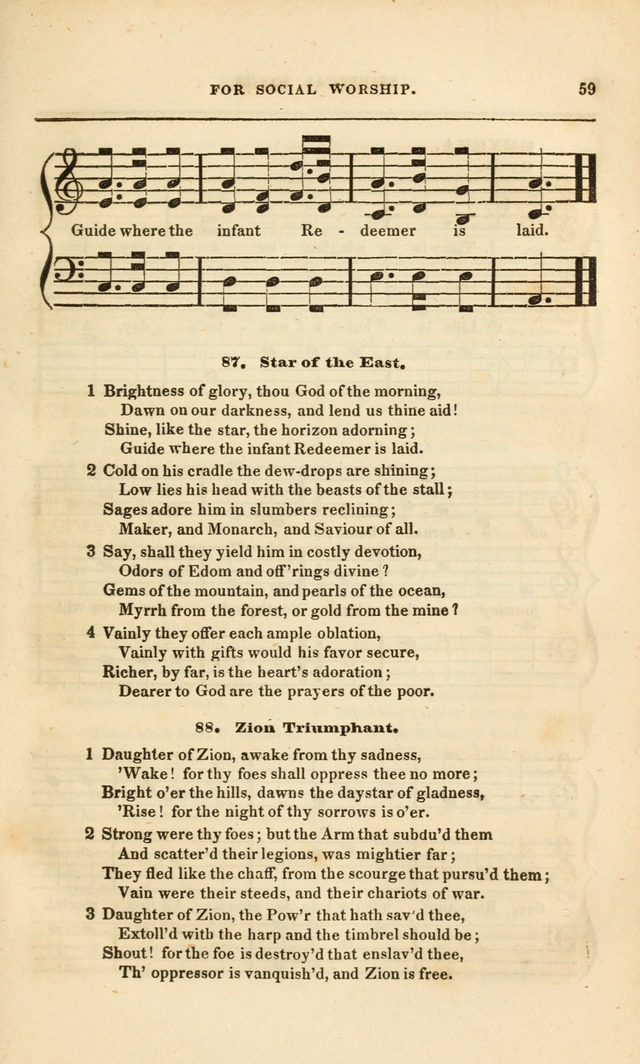 Spiritual Songs for Social Worship: adapted to the use of families and private circles, to missinary meetings, to monthly concert, and to other occasions of special interest.(Rev. and Enl. Ed.) page 59