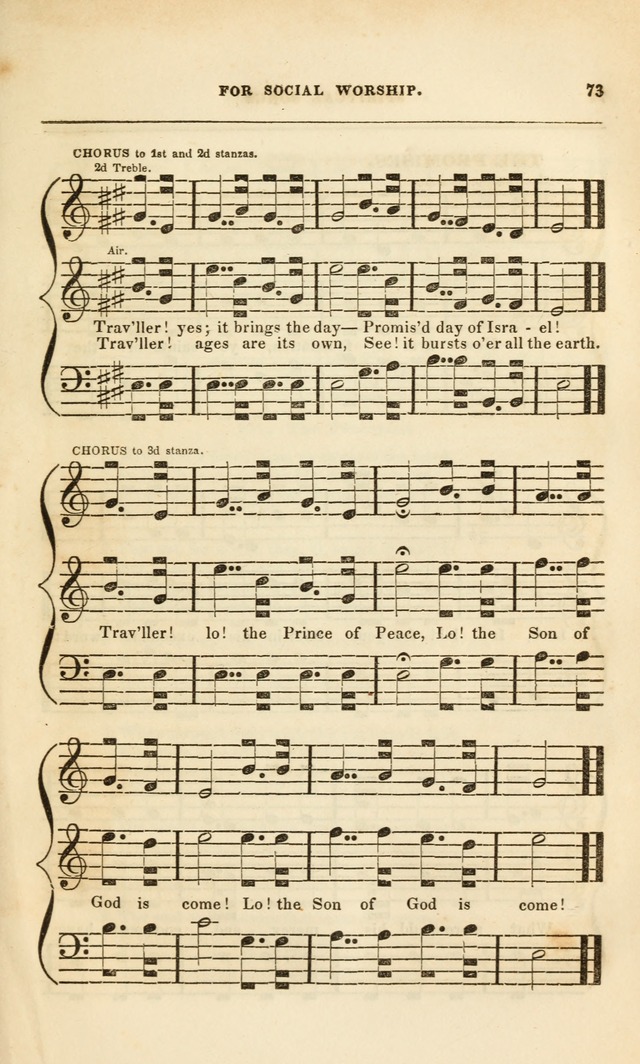 Spiritual Songs for Social Worship: adapted to the use of families and private circles, to missinary meetings, to monthly concert, and to other occasions of special interest.(Rev. and Enl. Ed.) page 73