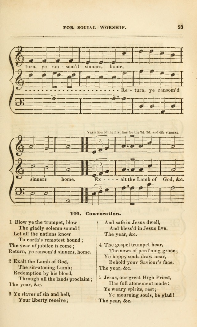 Spiritual Songs for Social Worship: adapted to the use of families and private circles, to missinary meetings, to monthly concert, and to other occasions of special interest.(Rev. and Enl. Ed.) page 93
