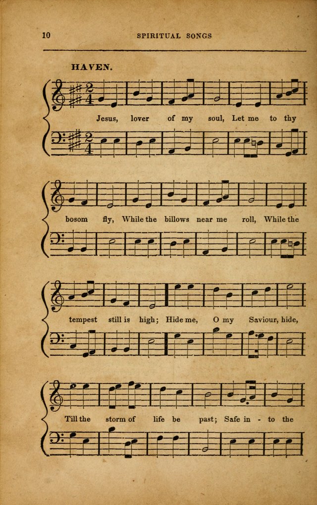 Spiritual Songs for Social Worship: adapted to the use of families and private circles in seasons of revival, to missionary meetings, to the monthly concert, and to other occasions... (3rd ed.) page 10