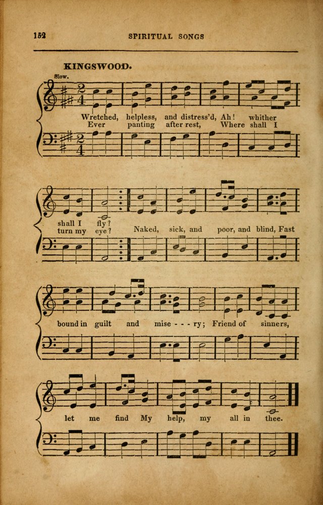 Spiritual Songs for Social Worship: adapted to the use of families and private circles in seasons of revival, to missionary meetings, to the monthly concert, and to other occasions... (3rd ed.) page 152