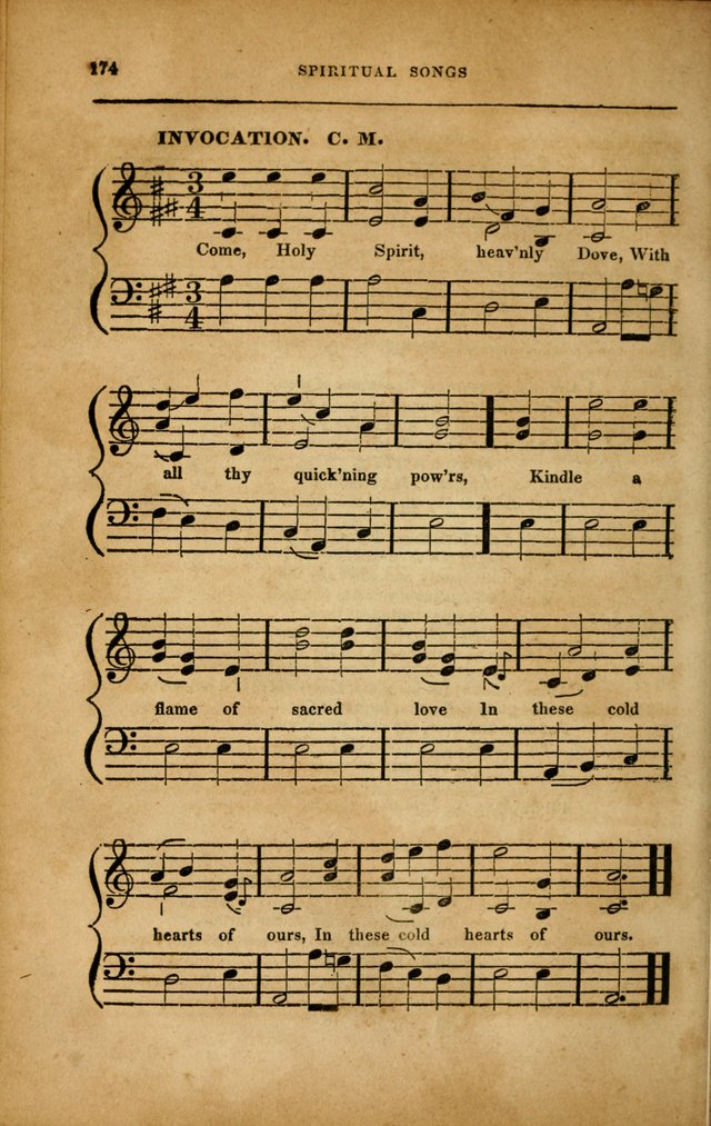 Spiritual Songs for Social Worship: adapted to the use of families and private circles in seasons of revival, to missionary meetings, to the monthly concert, and to other occasions... (3rd ed.) page 174