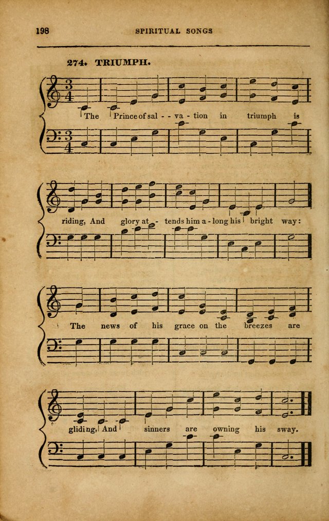 Spiritual Songs for Social Worship: adapted to the use of families and private circles in seasons of revival, to missionary meetings, to the monthly concert, and to other occasions... (3rd ed.) page 198