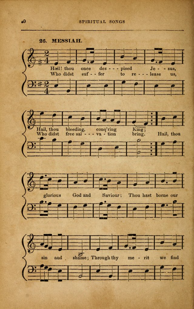 Spiritual Songs for Social Worship: adapted to the use of families and private circles in seasons of revival, to missionary meetings, to the monthly concert, and to other occasions... (3rd ed.) page 20