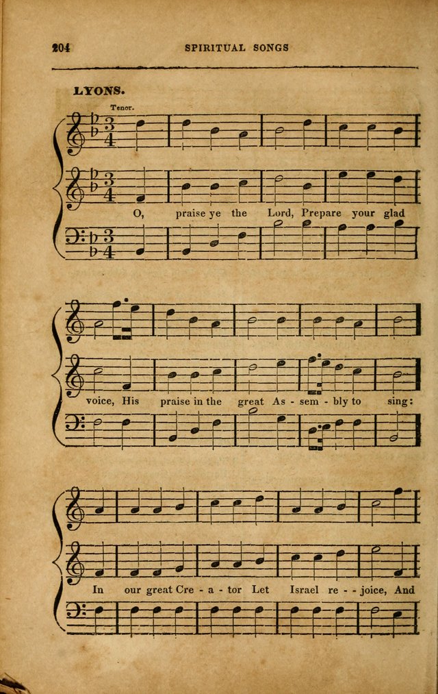 Spiritual Songs for Social Worship: adapted to the use of families and private circles in seasons of revival, to missionary meetings, to the monthly concert, and to other occasions... (3rd ed.) page 204