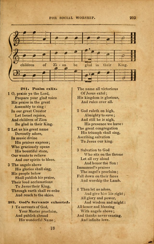 Spiritual Songs for Social Worship: adapted to the use of families and private circles in seasons of revival, to missionary meetings, to the monthly concert, and to other occasions... (3rd ed.) page 205