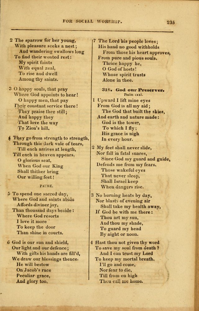 Spiritual Songs for Social Worship: adapted to the use of families and private circles in seasons of revival, to missionary meetings, to the monthly concert, and to other occasions... (3rd ed.) page 235