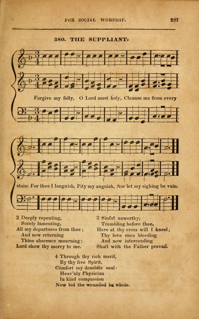 Spiritual Songs for Social Worship: adapted to the use of families and private circles in seasons of revival, to missionary meetings, to the monthly concert, and to other occasions... (3rd ed.) page 287