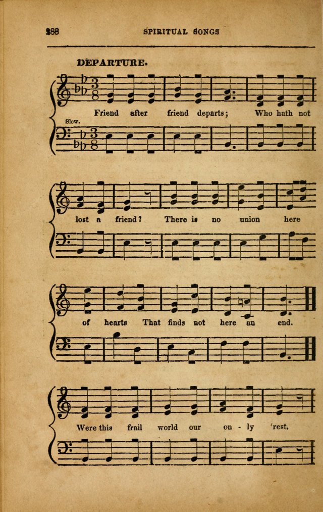 Spiritual Songs for Social Worship: adapted to the use of families and private circles in seasons of revival, to missionary meetings, to the monthly concert, and to other occasions... (3rd ed.) page 288