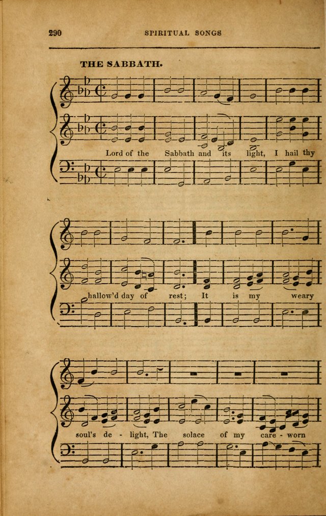 Spiritual Songs for Social Worship: adapted to the use of families and private circles in seasons of revival, to missionary meetings, to the monthly concert, and to other occasions... (3rd ed.) page 290