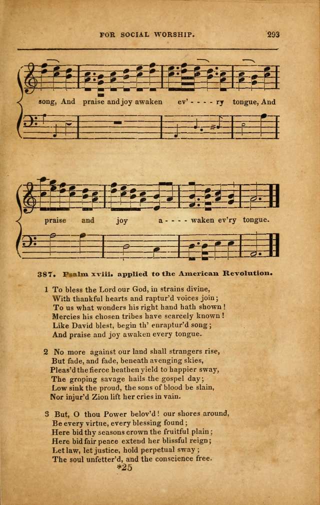 Spiritual Songs for Social Worship: adapted to the use of families and private circles in seasons of revival, to missionary meetings, to the monthly concert, and to other occasions... (3rd ed.) page 293