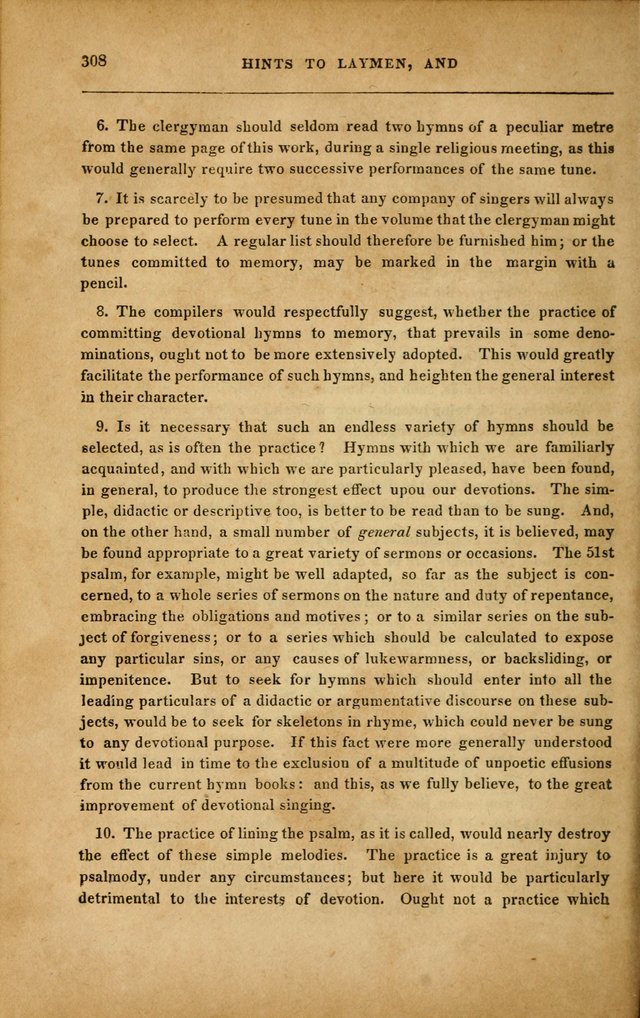 Spiritual Songs for Social Worship: adapted to the use of families and private circles in seasons of revival, to missionary meetings, to the monthly concert, and to other occasions... (3rd ed.) page 308