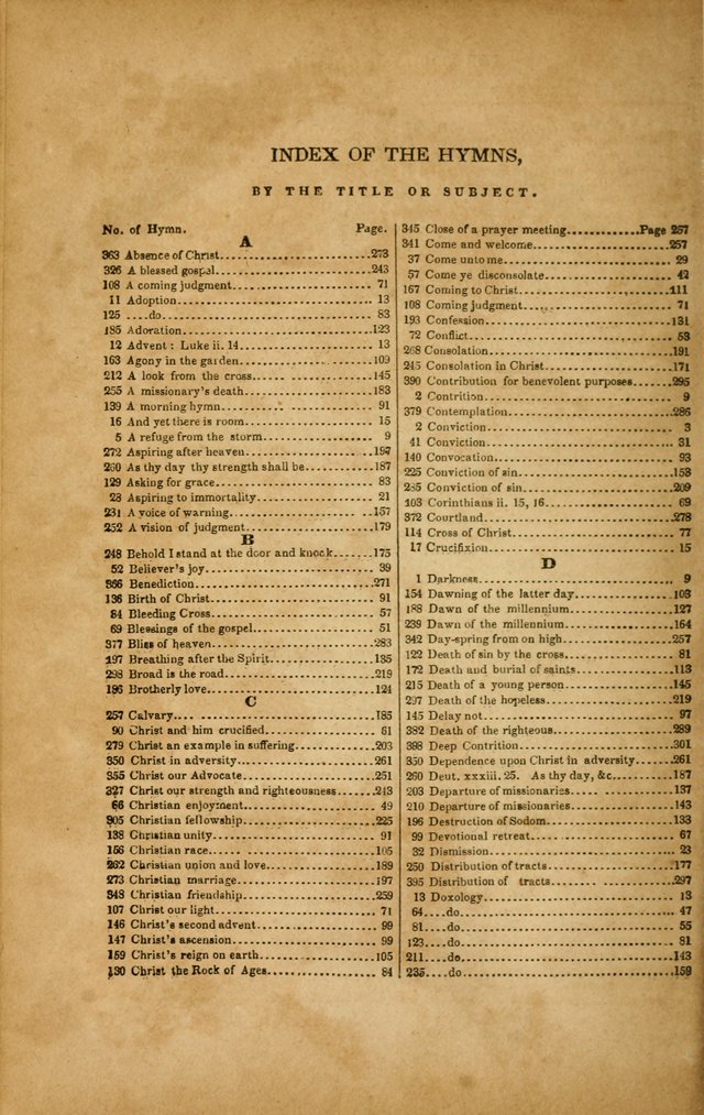 Spiritual Songs for Social Worship: adapted to the use of families and private circles in seasons of revival, to missionary meetings, to the monthly concert, and to other occasions... (3rd ed.) page 320