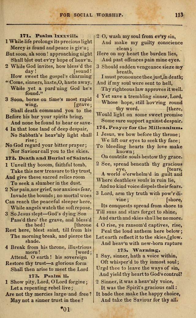 Spiritual songs, for social worship: adapted to the use of families and private circles in seasons of revival, to missionary meetings, to the monthly concert, and other occasions of special interest page 118
