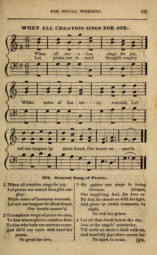 Spiritual songs, for social worship: adapted to the use of families and private circles in seasons of revival, to missionary meetings, to the monthly concert, and other occasions of special interest page 156