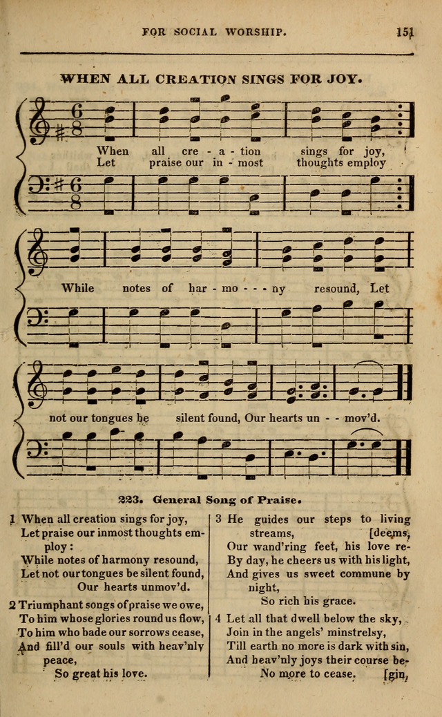 Spiritual songs, for social worship: adapted to the use of families and private circles in seasons of revival, to missionary meetings, to the monthly concert, and other occasions of special interest page 156