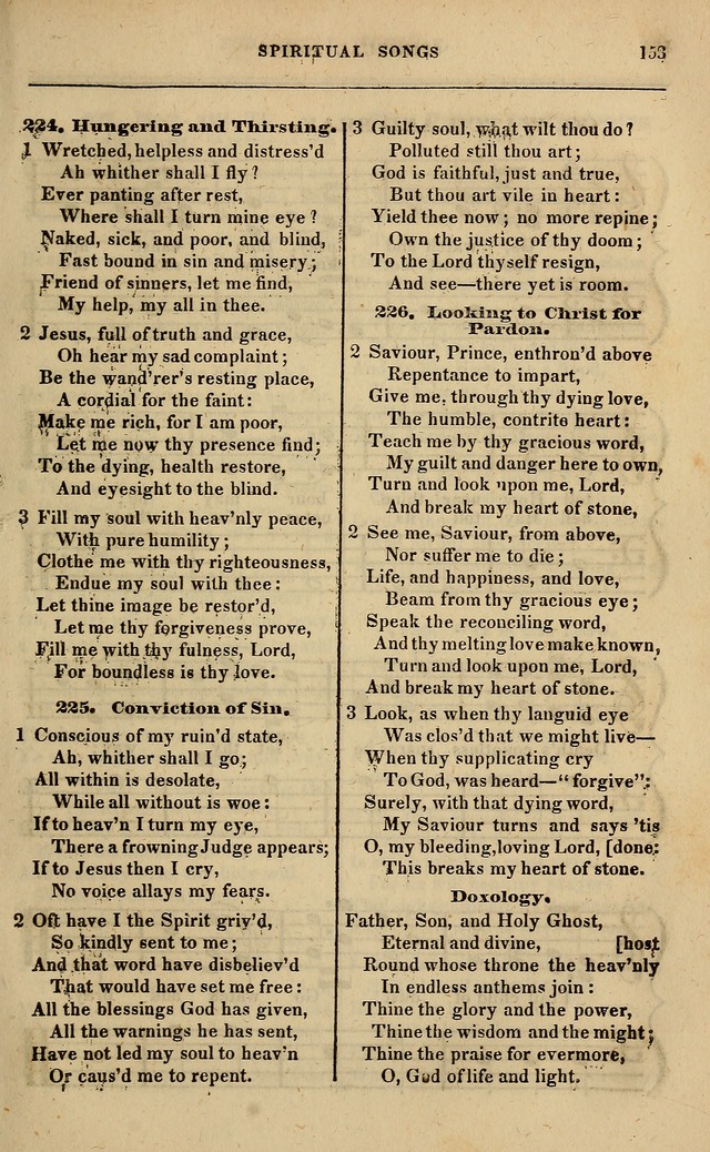 Spiritual songs, for social worship: adapted to the use of families and private circles in seasons of revival, to missionary meetings, to the monthly concert, and other occasions of special interest page 158