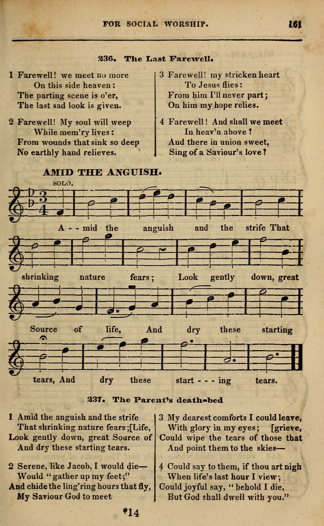 Spiritual songs, for social worship: adapted to the use of families and private circles in seasons of revival, to missionary meetings, to the monthly concert, and other occasions of special interest page 166