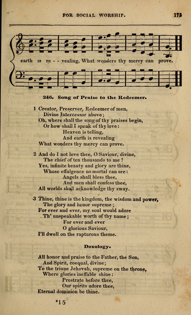 Spiritual songs, for social worship: adapted to the use of families and private circles in seasons of revival, to missionary meetings, to the monthly concert, and other occasions of special interest page 178