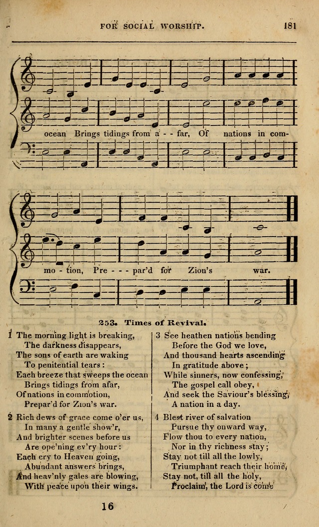 Spiritual songs, for social worship: adapted to the use of families and private circles in seasons of revival, to missionary meetings, to the monthly concert, and other occasions of special interest page 186