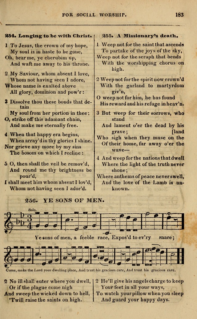 Spiritual songs, for social worship: adapted to the use of families and private circles in seasons of revival, to missionary meetings, to the monthly concert, and other occasions of special interest page 188
