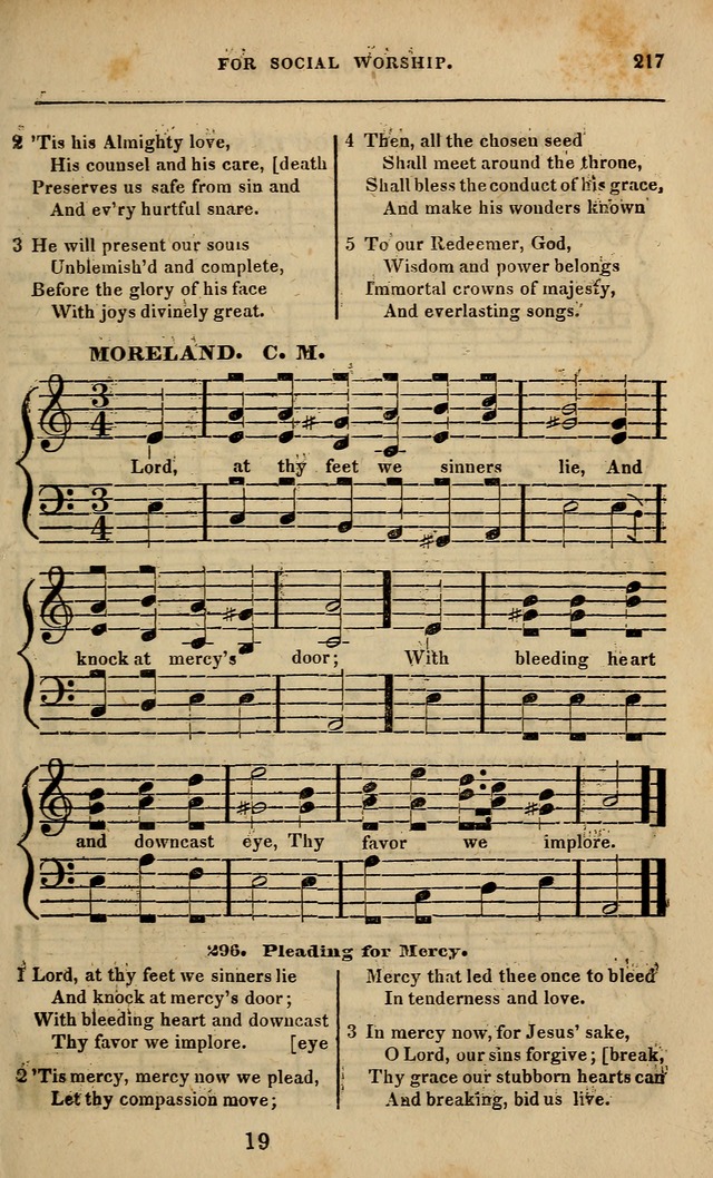 Spiritual songs, for social worship: adapted to the use of families and private circles in seasons of revival, to missionary meetings, to the monthly concert, and other occasions of special interest page 222