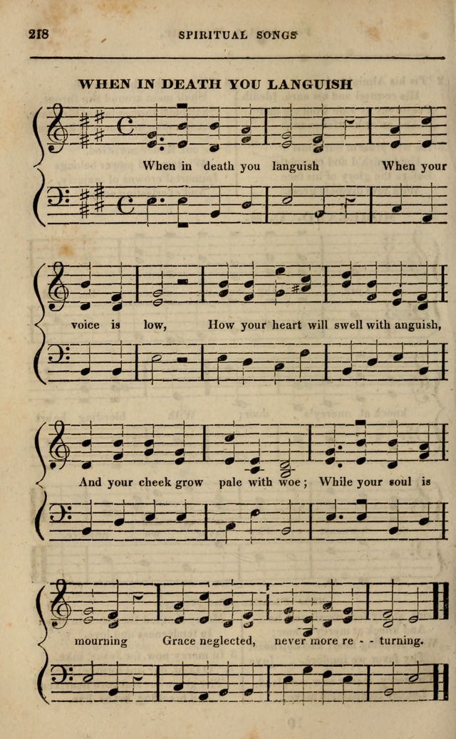 Spiritual songs, for social worship: adapted to the use of families and private circles in seasons of revival, to missionary meetings, to the monthly concert, and other occasions of special interest page 223
