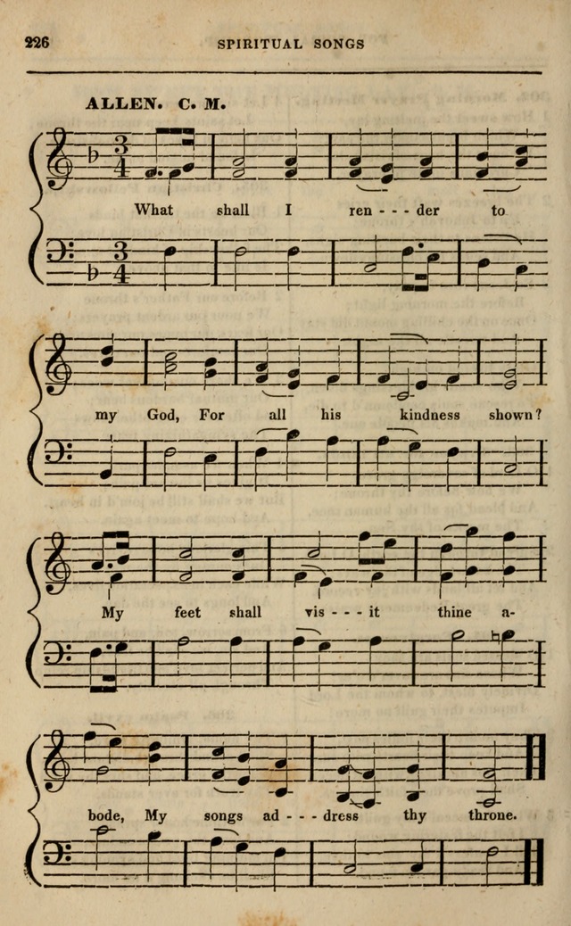 Spiritual songs, for social worship: adapted to the use of families and private circles in seasons of revival, to missionary meetings, to the monthly concert, and other occasions of special interest page 231