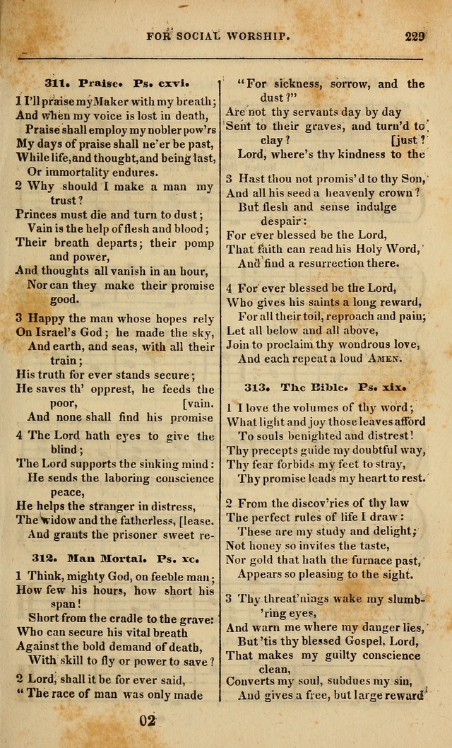 Spiritual songs, for social worship: adapted to the use of families and private circles in seasons of revival, to missionary meetings, to the monthly concert, and other occasions of special interest page 234