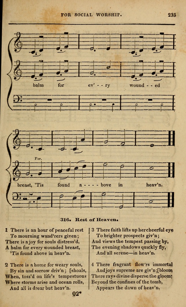 Spiritual songs, for social worship: adapted to the use of families and private circles in seasons of revival, to missionary meetings, to the monthly concert, and other occasions of special interest page 238