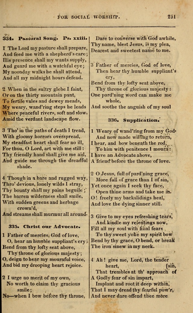 Spiritual songs, for social worship: adapted to the use of families and private circles in seasons of revival, to missionary meetings, to the monthly concert, and other occasions of special interest page 256