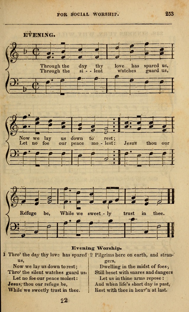 Spiritual songs, for social worship: adapted to the use of families and private circles in seasons of revival, to missionary meetings, to the monthly concert, and other occasions of special interest page 258